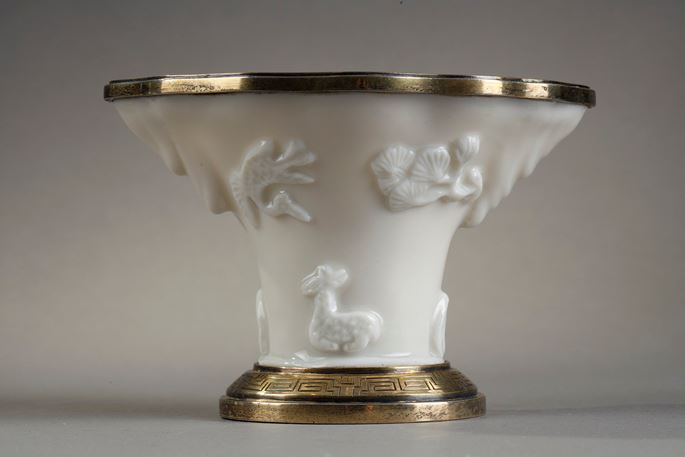 libatory porcelain cup Blanc de Chine porcelain | MasterArt
